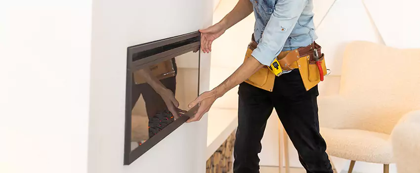 Metal Fireplace Installation in Palestine, Texas
